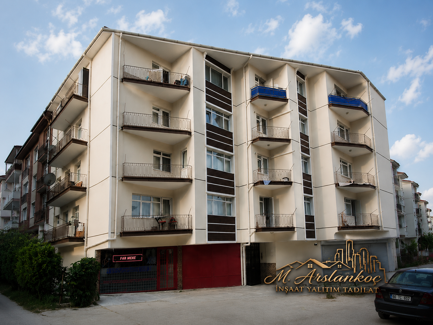 Dış cephe mantolama projesi tamamlanmış hali